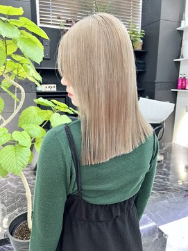 チュダック(ChuDuck) 韓国風《ミルクティー》ハイトーン/ケアブリーチ/ダブルカラー