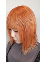 シー(The She's)&nbsp;艶カラー　レイヤーボブ×オレンジ