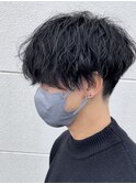 波巻きパーマ