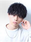 メンズマッシュソフトツイストスパイラルパーマ