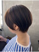 耳かけショートヘア〇河津