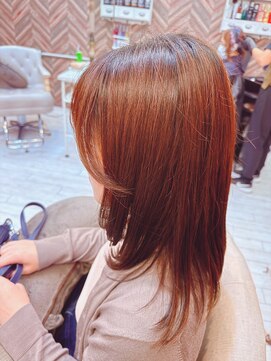 ヘアメイクゼロ 坂戸駅前店(hairmake zero) シースルーバングレイヤーカット