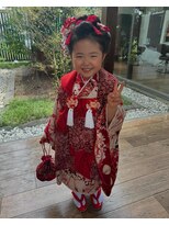 アオトソラ&nbsp;３歳七五三　日本髪