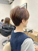 ロンドプロフィール 浦和(Lond profil) 大人可愛い20代30代40代黒髪前下がりショートボブ丸みショート◎