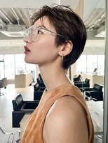 イメチェン前髪小顔ショート_銀座