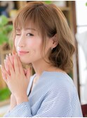 大人可愛いひし形シルエット外ハネボブパーマc6上尾20代30代40代