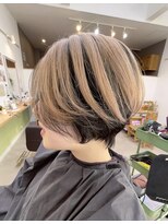 オリビアヘアー(OLIVIA HAIR) ハンサムショートに似合うアンブレラカラー~ミルクティーver~