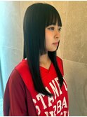 姫カットレイヤー×黒髪ロング