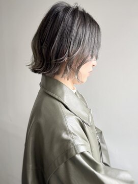 エル セルカ 高田馬場(el CERCA) 外ハネレイヤーボブ×オリーブグレージュカラー