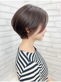 ショート マッシュショート アッシュカラー 透明感 30代40代