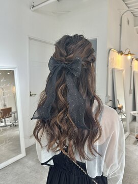 ジュベ(juve.) 【大分 juve.】10代20代30代40代必見！◎ハーフアップセット☆