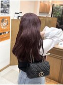 ブリーチなしワインレッド◎