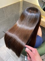 サロンジオ 本厚木(salon the O's)&nbsp;くびれヘア/アプリコットオレンジ/夏/ハイライトカラー