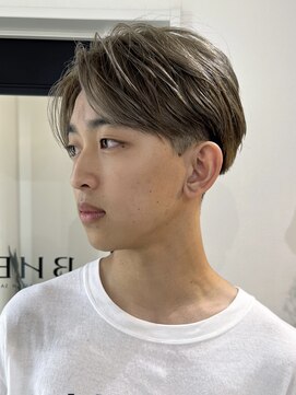 メンズサロンベル(Men's salon bhel) 三重桑名ニュアンスパーマシースルーマッシュ緩めセンターパート