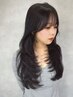 《堀初回指名の方限定》小顔デザインカット＋艶髪ケアカラー　￥11,000