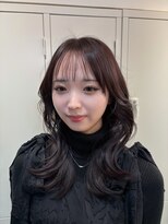 ジーナ 渋谷駅前(Zina)&nbsp;赤みラベンダーブラウン×くびれレイヤー