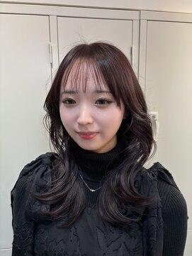 ジーナ 渋谷駅前(Zina) 赤みラベンダーブラウン×くびれレイヤー