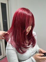 エゴ 池袋(EGO) 綺麗なブロンドに落ちるワインレッドレイヤーカット