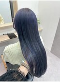 艶髪/ロング/ブルーカラー