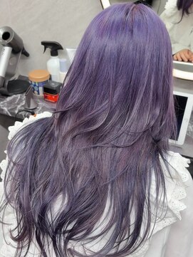 フレームプラス なんば駅前店(FRAME+) エンドグラデーション/ラベンダー