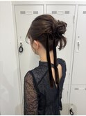 ゆるふわお団子アップアレンジ
