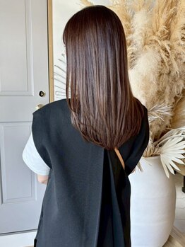 ソラ 京都桂川店(SORA.)の写真/【大人可愛い】自然なストレートへ◎ずっと触りたくなる柔らかい質感に感動!毎日のお手入れが楽に/京都桂