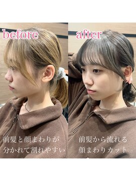 アンダーバーホワイト 鳳店(_WHITE) 顔まわりカット