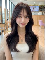 ランド(RaND)&nbsp;くびれミディレイヤーカットミディアム大人外ハネ艶モカブラウン