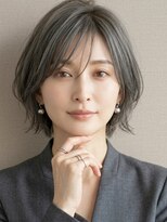 サンタフェ 岐阜島店(Santa'Fe)&nbsp;脱白髪染め/白髪ぼかしカラー/レイヤーカット/ショート