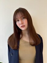 ユーフォリア 青山(Euphoria)&nbsp;透明感マロンブラウンカラー&ワンカールスタイル