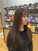 サラ 山口店(SARA)&nbsp;動きが出るレイヤー×艶ベージュロング
