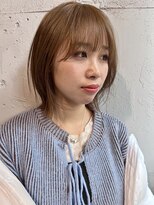 フェンヘアーアイス 中目黒(Fen.hair ici) ハニーベージュとレイヤーボブで大人かわいく◎