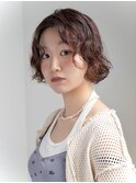 レイヤーショート・ボブ/絶壁解消/ボブパーマ/２0代/30代