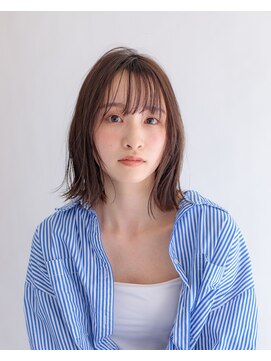 カイノ イオンモール堺北花田店(KAINO) 薄め前髪×肩上ニュアンスボブ顔まわりで揺れるラフボブ束感ボブ