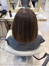 アッシュ 仙川店(Ash)&nbsp;30代40代50代60代白髪ぼかし脱白髪染め髪質改善ショートボブ
