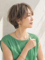 アッシュ 学芸大学店(Ash) ショートボブ/大人女性/グレーアッシュ/白髪ぼかし/脱白髪染め