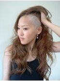 ツーブロック。サマーロングスタイル/刈り上げ