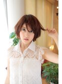 【MINX土屋】真木よう子さん風髪型　「ふわくしゅマッシュボブ」