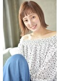 大人かわいい切りっぱなしボブ☆外ハネ 【nanana parena】