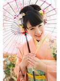 お団子いっぱいアップスタイル