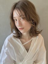 パーク(PARK)&nbsp;【PARK】波ウェーブ×シアベージュミディ