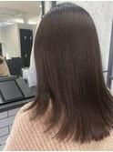 【本町】美髪カラー ショコラグレージュ くびれロブ 髪質改善 