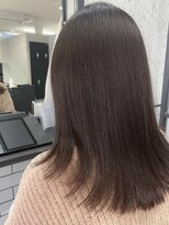 アンド(ANDO)&nbsp;【本町】美髪カラー ショコラグレージュ くびれロブ 髪質改善