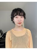 ショートパーマ/黒髪パーマ/ウェーブパーマ