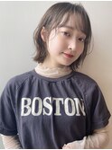 小顔ボブ外はねボブミニボブグレージュ20代30代　渋谷原宿神宮前