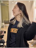 大人気 インナーカラー ホワイトベージュ