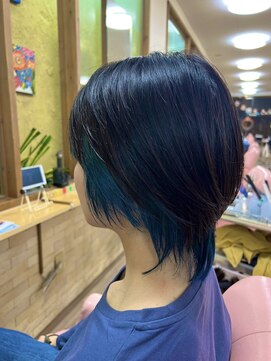 ヘアーサロン リュウズ(HairSalon Ryu's) アクアマリンブルーインナー