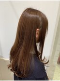 アースカラーブラウン艶髪ロング/30代40代50代