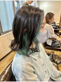 あやか流!ミントグリーン×フェイスフレーミングカラー
