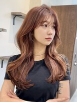 ビュー トウキョウ(VIEW TOKYO) ロングレイヤースタイルオレンジベージュ